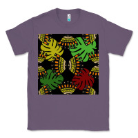 Lavender african and leaf seamless pattern Classic Tee - BundleAndBundleShop
