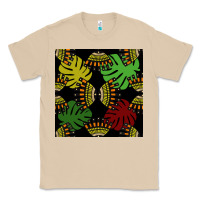 Mushroom african and leaf seamless pattern Classic Tee - BundleAndBundleShop