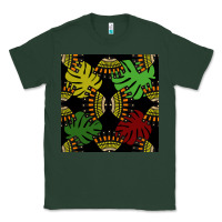 Sports Green african and leaf seamless pattern Classic Tee - BundleAndBundleShop