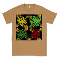 Toasted Coconut african and leaf seamless pattern Classic Tee - BundleAndBundleShop