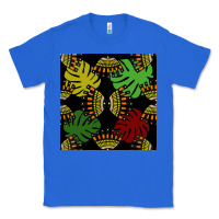 True Royal african and leaf seamless pattern Classic Tee - BundleAndBundleShop