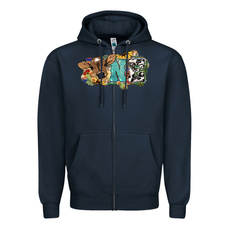 One Baby Cow Zipper Hoodie by HowdyJamesFarm | Teevron