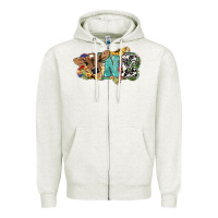 Oatmeal Heather One baby Cow Zipper Hoodie - HowdyJamesFarm
