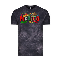 Cloud Black colorful mexico collage Vintage Tee - LillyAllenDesigns
