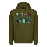 Army Green mama's let your babies be cowboys Premium Hoodie - OliviaCreatesArt