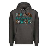 Charcoal Heather mama's let your babies be cowboys Premium Hoodie - OliviaCreatesArt