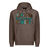 Coffee mama's let your babies be cowboys Premium Hoodie - OliviaCreatesArt