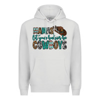 Dove Grey mama's let your babies be cowboys Premium Hoodie - OliviaCreatesArt