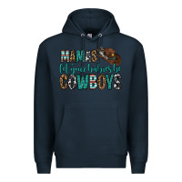 Navy mama's let your babies be cowboys Premium Hoodie - OliviaCreatesArt