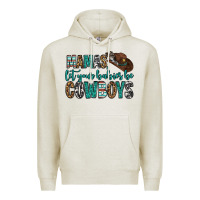 Oatmeal Heather mama's let your babies be cowboys Premium Hoodie - OliviaCreatesArt