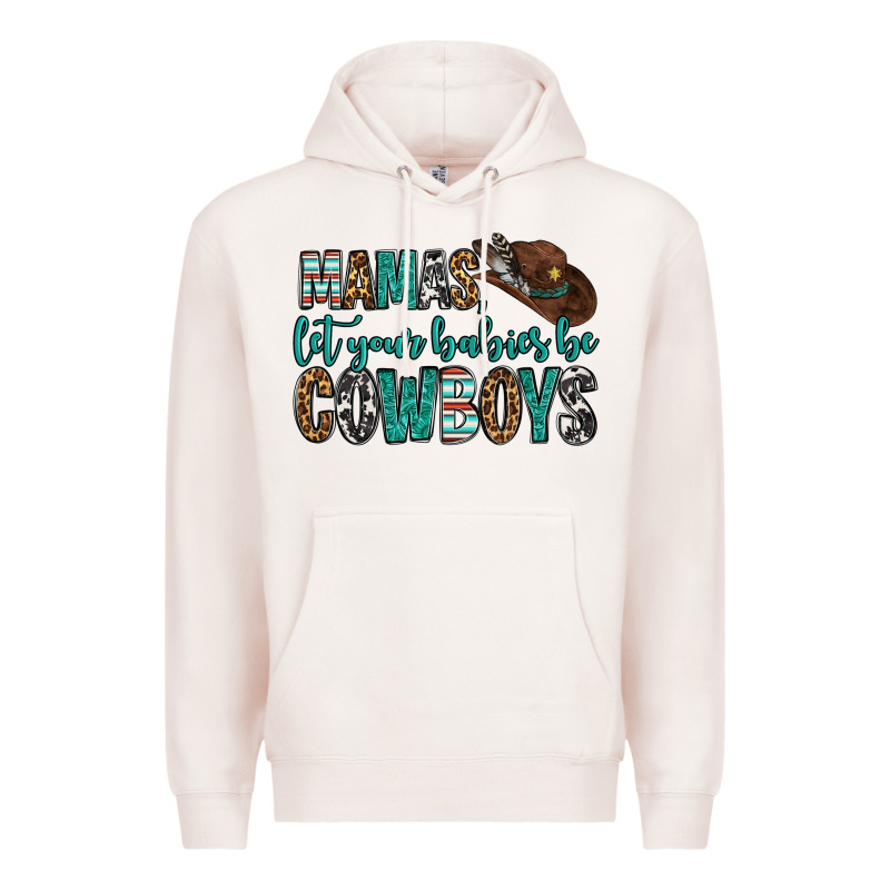 Mama's Let Your Babies Be Cowboys Premium Hoodie by OliviaCreatesArt | Teevron