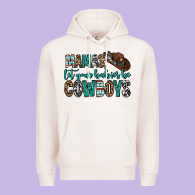 Mama's Let Your Babies Be Cowboys Premium Hoodie Designed By Oliviacreatesart