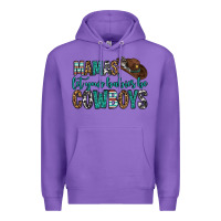 Purple mama's let your babies be cowboys Premium Hoodie - OliviaCreatesArt