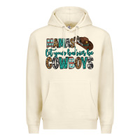 Sandshell mama's let your babies be cowboys Premium Hoodie - OliviaCreatesArt