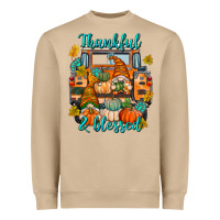 Thankful Blessed Heavyweight Sweatshirt | Teevron
