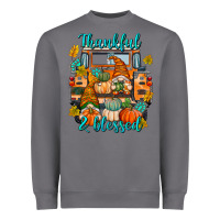 Storm Thankful Blessed Heavyweight Sweatshirt - texasbilliewilder
