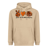 Mushroom peace love thanksgiving bbs Heavyweight Hoodie - BundleAndBundleShop