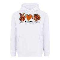 White peace love thanksgiving bbs Heavyweight Hoodie - BundleAndBundleShop