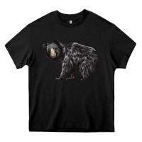 Black Sloth Bear Heavy Core Tee - LillyAllenDesigns