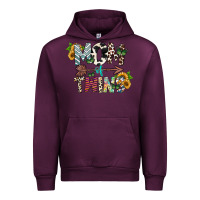 Mauve Wine mom of twins Urban Hoodie - CowhideDigitalArt