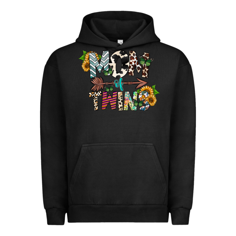 Mom Of Twins Urban Hoodie by CowhideDigitalArt | Teevron