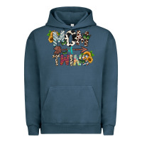 Pigment Midnight Navy mom of twins Urban Hoodie - CowhideDigitalArt