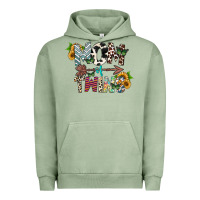 Pigment Oil Green mom of twins Urban Hoodie - CowhideDigitalArt