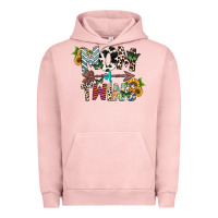 Pigment Salmon mom of twins Urban Hoodie - CowhideDigitalArt