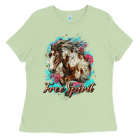 Free Spirit Mustang Horse Ladies Tee | Teevron