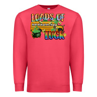 Cardinal Loads of luck with school bus St. Patrick's Day Premium Sweatshirt - FaDigitalArtStudio