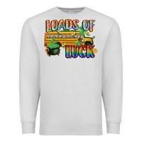 Dove Grey Loads of luck with school bus St. Patrick's Day Premium Sweatshirt - FaDigitalArtStudio