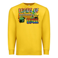 Lemon Loads of luck with school bus St. Patrick's Day Premium Sweatshirt - FaDigitalArtStudio