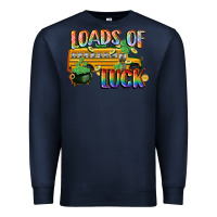 Navy Loads of luck with school bus St. Patrick's Day Premium Sweatshirt - FaDigitalArtStudio