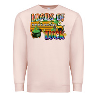 Pale Pink Loads of luck with school bus St. Patrick's Day Premium Sweatshirt - FaDigitalArtStudio