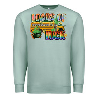 Seafoam Loads of luck with school bus St. Patrick's Day Premium Sweatshirt - FaDigitalArtStudio