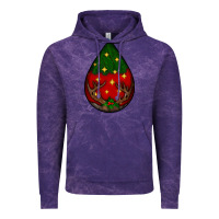 Cloud Purple Christmas  teardrop Vintage Hoodie - BundleAndBundleShop