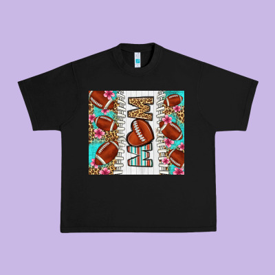 American Football Mom Urban Heavy Tee Designed By Lillyallendesigns