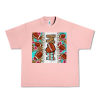 Salmon american football mom Urban Heavy Tee - LillyAllenDesigns