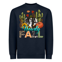 Navy Howdy Fall Heavyweight Sweatshirt - texasbilliewilder