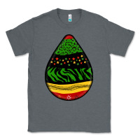 Charcoal Heather teardrop african pattern Classic Tee - BundleAndBundleShop