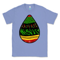 Colony Blue teardrop african pattern Classic Tee - BundleAndBundleShop