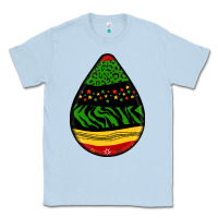Dusty Blue teardrop african pattern Classic Tee - BundleAndBundleShop