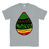 Heather Grey teardrop african pattern Classic Tee - BundleAndBundleShop