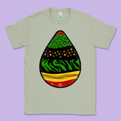 Teardrop African Pattern Classic Tee Designed By Bundleandbundleshop
