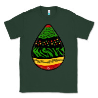 Sports Green teardrop african pattern Classic Tee - BundleAndBundleShop