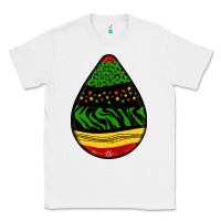 White teardrop african pattern Classic Tee - BundleAndBundleShop