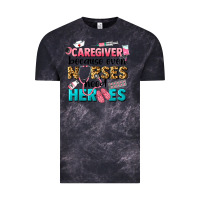 Cloud Black caregiver because nurses need heroes Vintage Tee - LillyAllenDesigns