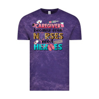Cloud Purple caregiver because nurses need heroes Vintage Tee - LillyAllenDesigns