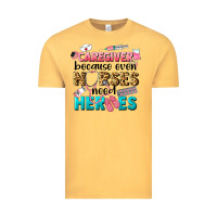 Vintage Mustard caregiver because nurses need heroes Vintage Tee - LillyAllenDesigns