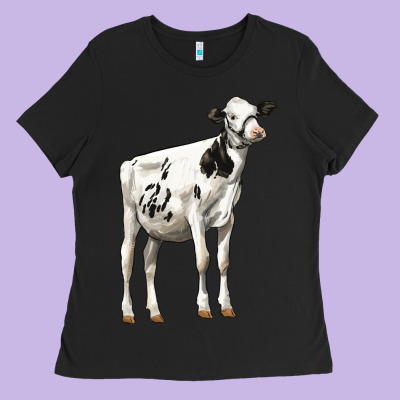 Holstein Heifer Ladies Tee Designed By Lillyallendesigns